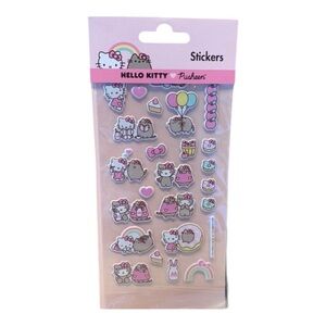 🎀 Hello Kitty x Pusheen Puffy Stickers Sheet